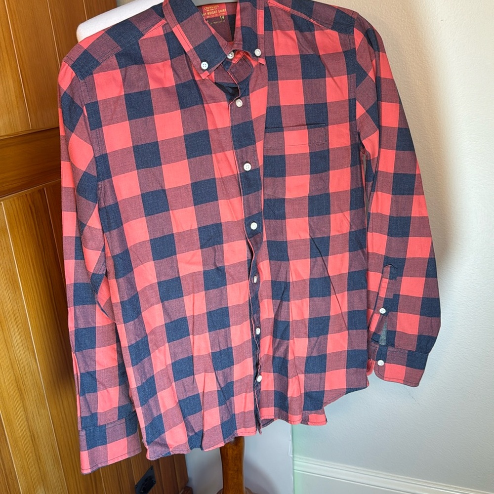 J Crew/Crewcuts Boys buffalo check shirt